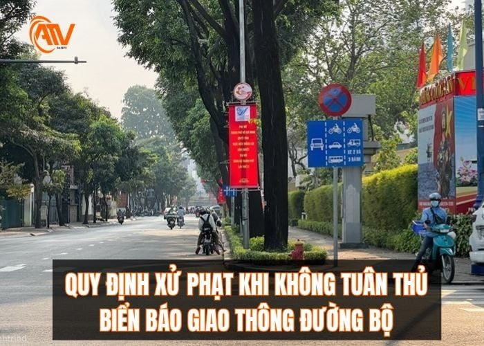 Những quy định về xử phạt khi không tuân thủ biển báo giao thông đường bộ