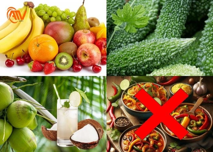 Thực phẩm tốt để giảm nhiệt cơ thể