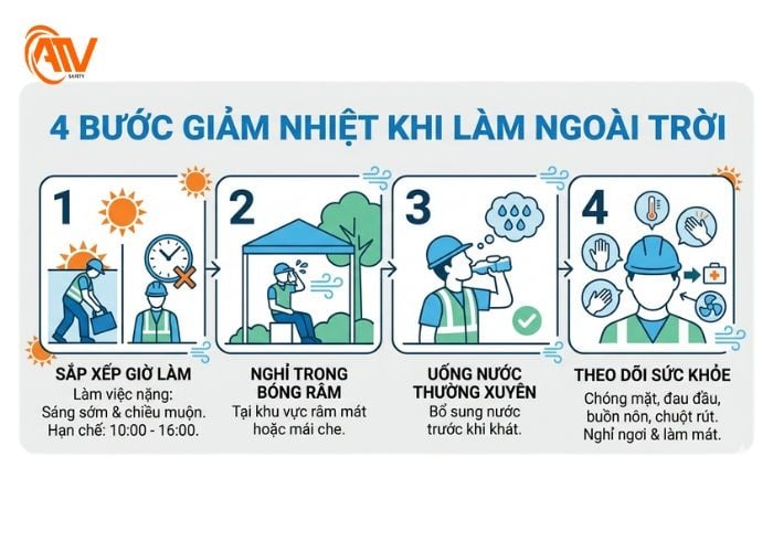 Cách giảm nhiệt độ cơ thể