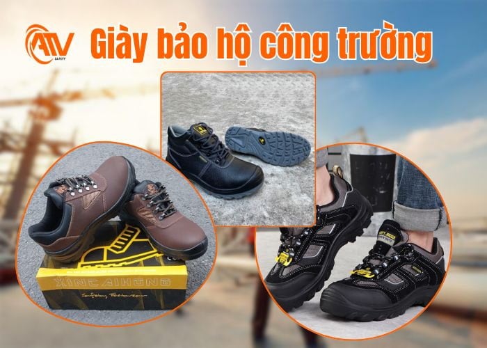 Giày bảo hộ lao động công trường phổ biến