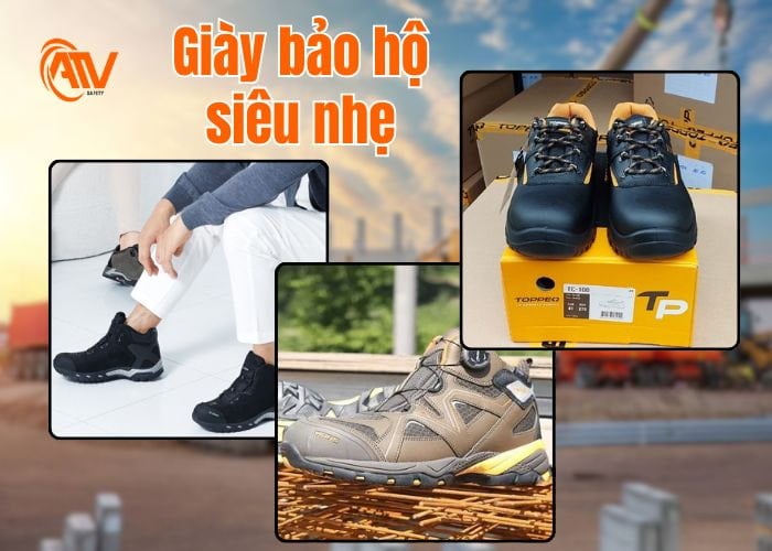 Giày bảo hộ siêu nhẹ phù hợp với nhiều ngành nghề
