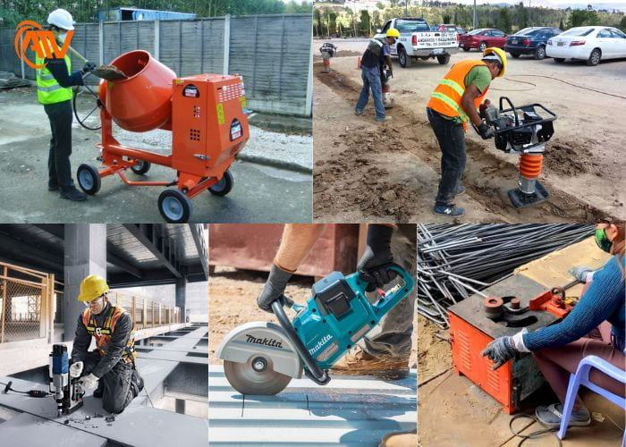 Thiết bị thi công xây dựng cơ bản được sử dụng trong các công trình dân dụng, công nghiệp