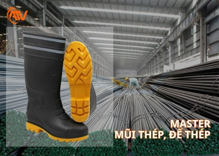 Ủng bảo hộ Master mũi thép, đế lót thép đáp ứng tiêu chuẩn châu Âu và độ bền cao