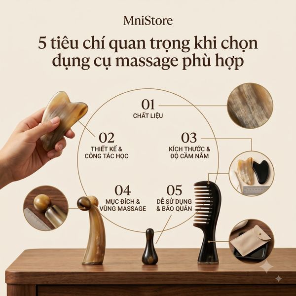 5 tiêu chí quan trọng khi chọn dụng cụ massage