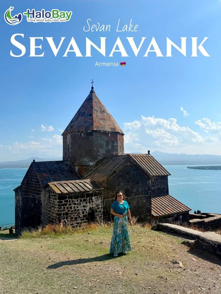 Du khách HaloBay Travel tại Armenia Khor Virap hồ Sevan
