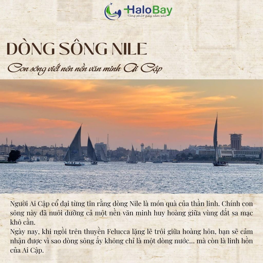 dòng sông Nile trong hành trình Ai Cập