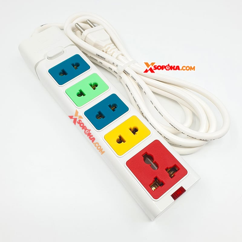 Ổ Dây 5 Cửa Dòng S 2500W 11.4A 5ST-3/5ST-5/5ST-10 OMINSU
