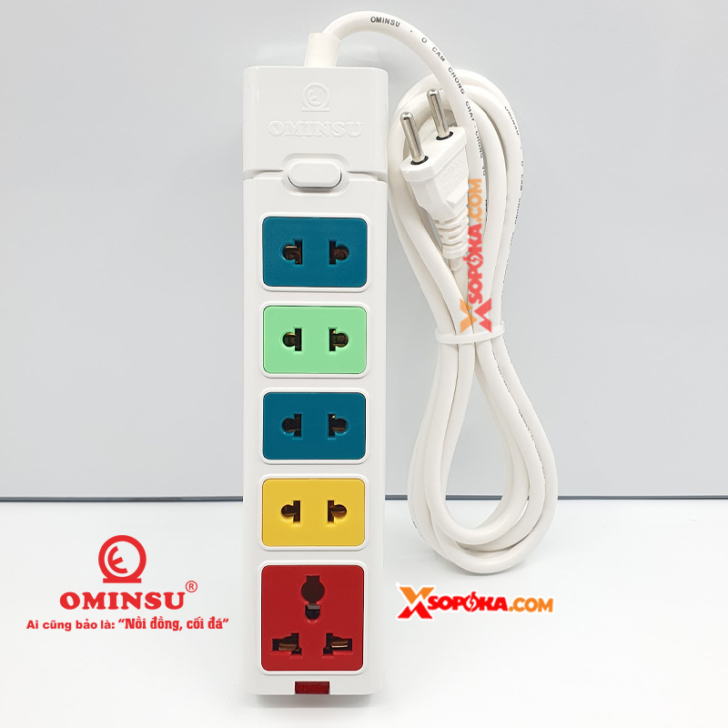 Ổ Dây 5 Cửa Dòng S 2500W 11.4A 5ST-3/5ST-5/5ST-10 OMINSU