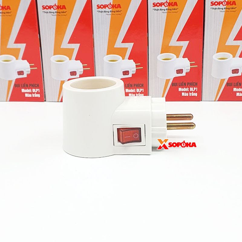 Đui Bóng Đèn Có Công Tắc Liền Phích Cắm ĐLP SOPOKA