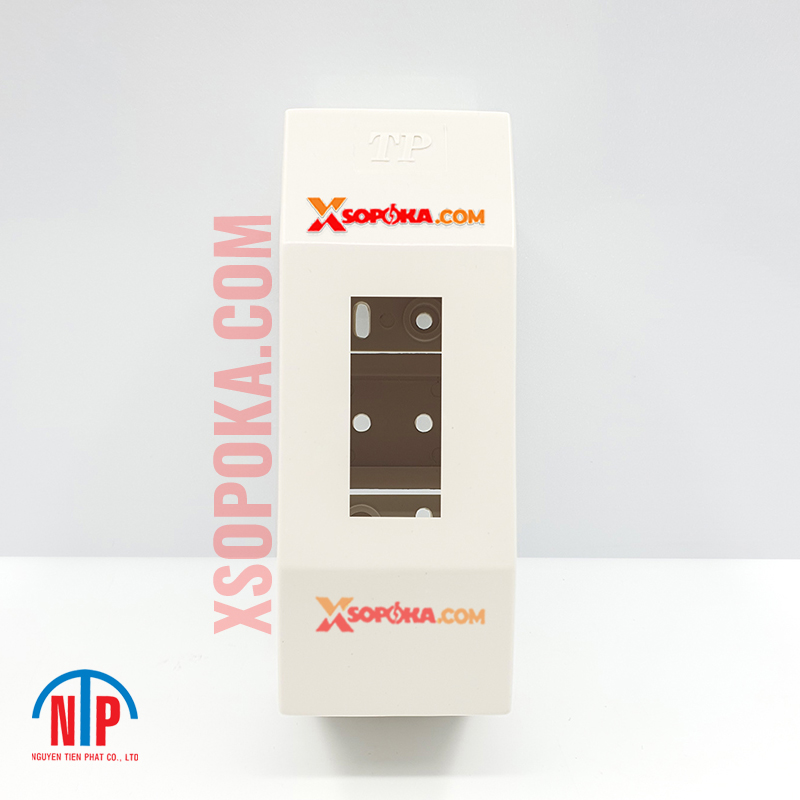 Hộp CB 1 pha 1P Tiến Phát nhựa ABS màu trắng gắn nổi cho MCB 1 tép