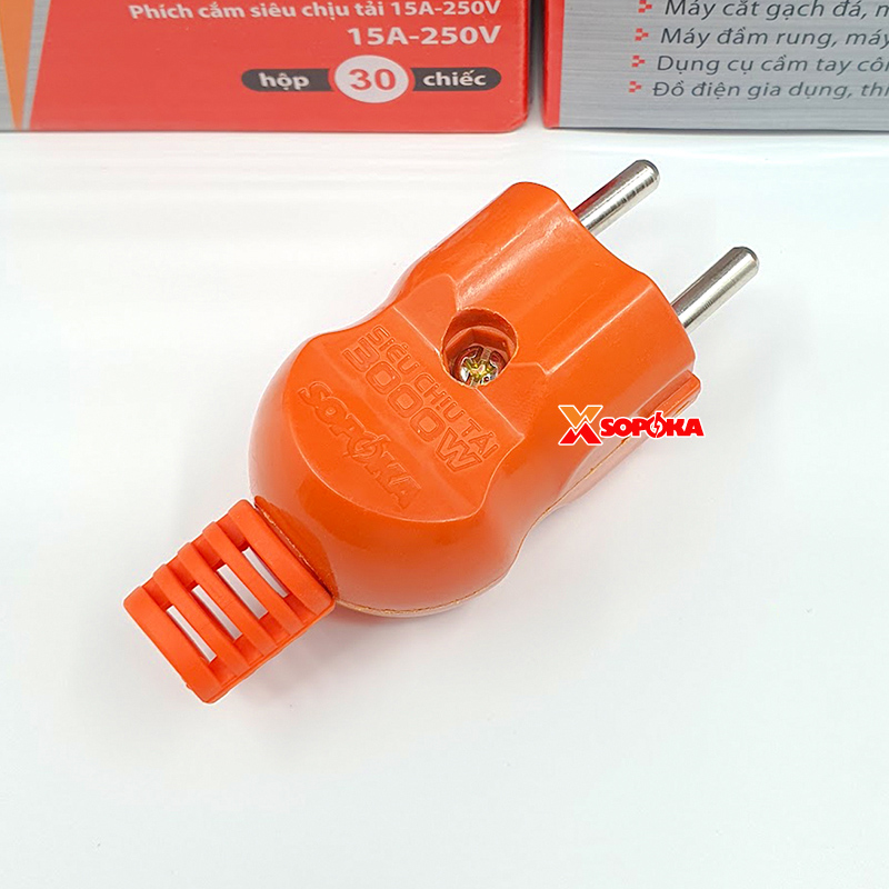 Phích Cắm Điện Dương Siêu Chịu Tải 3000W P3000W2+ SOPOKA