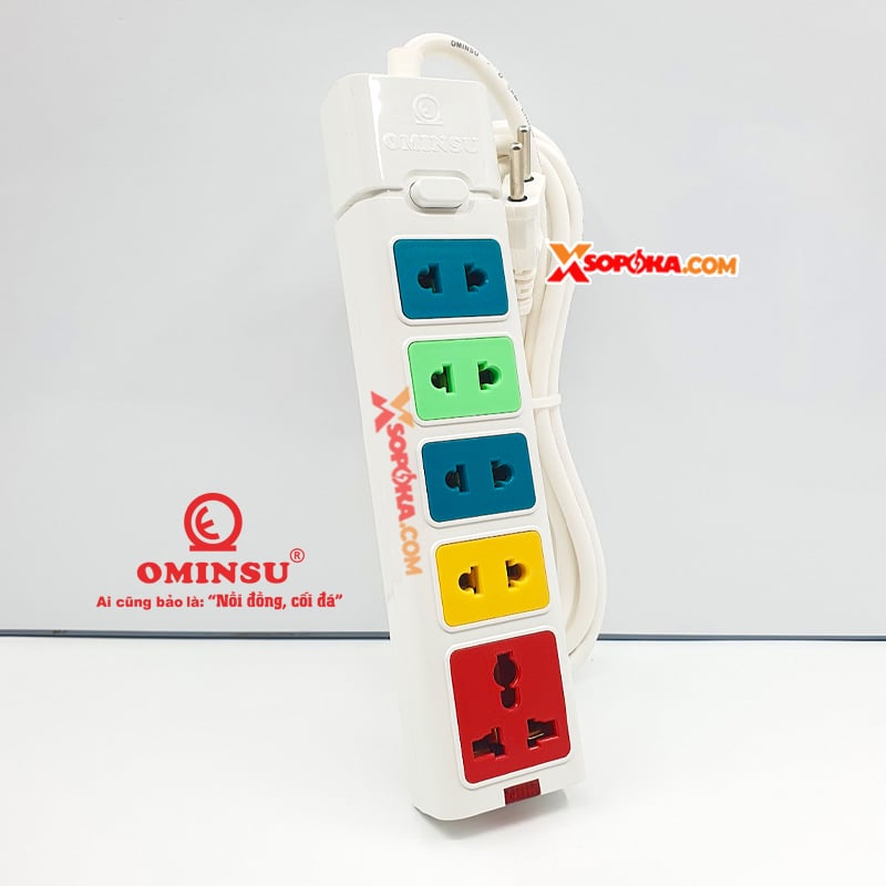 Ổ Dây 5 Cửa Dòng S 2500W 11.4A 5ST-3/5ST-5/5ST-10 OMINSU