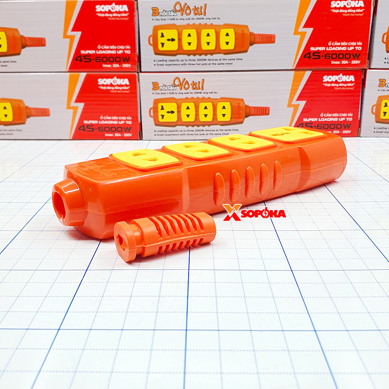 Ổ Cắm Điện 4 Lỗ Không Dây 6000W 4S-6000W SOPOKA