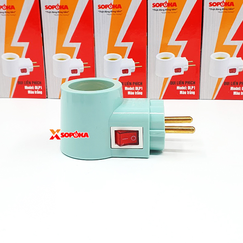Đui Bóng Đèn Có Công Tắc Liền Phích Cắm ĐLP SOPOKA