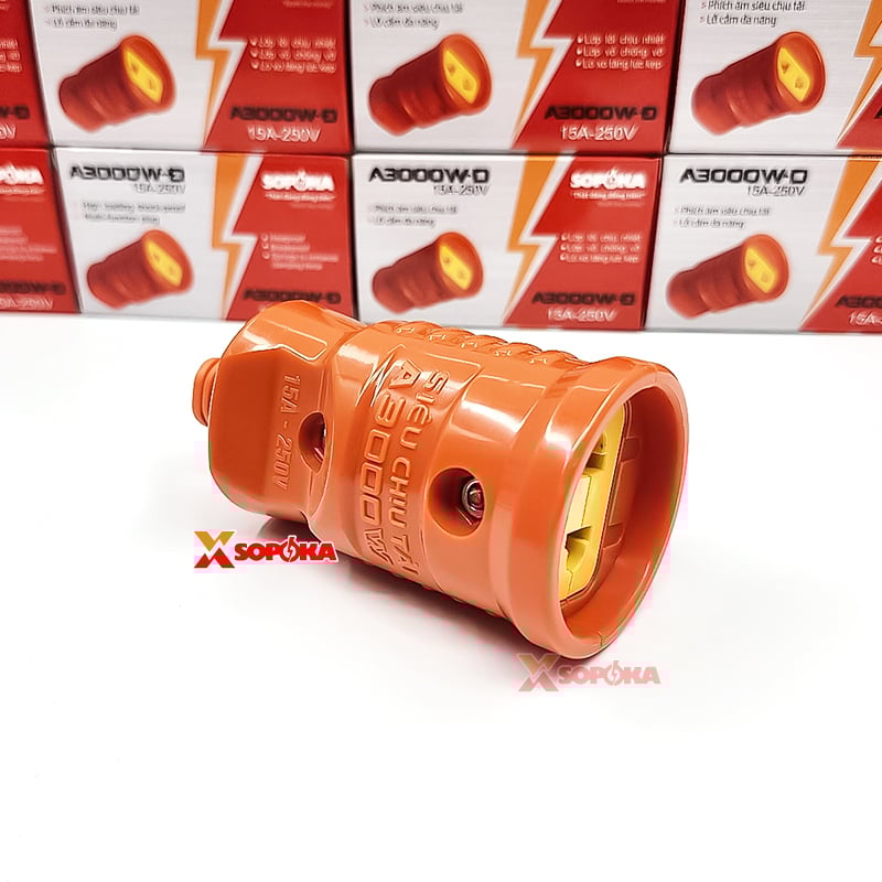 Phích Cắm Điện Âm Siêu Chịu Tải 3000W A3000W-D SOPOKA