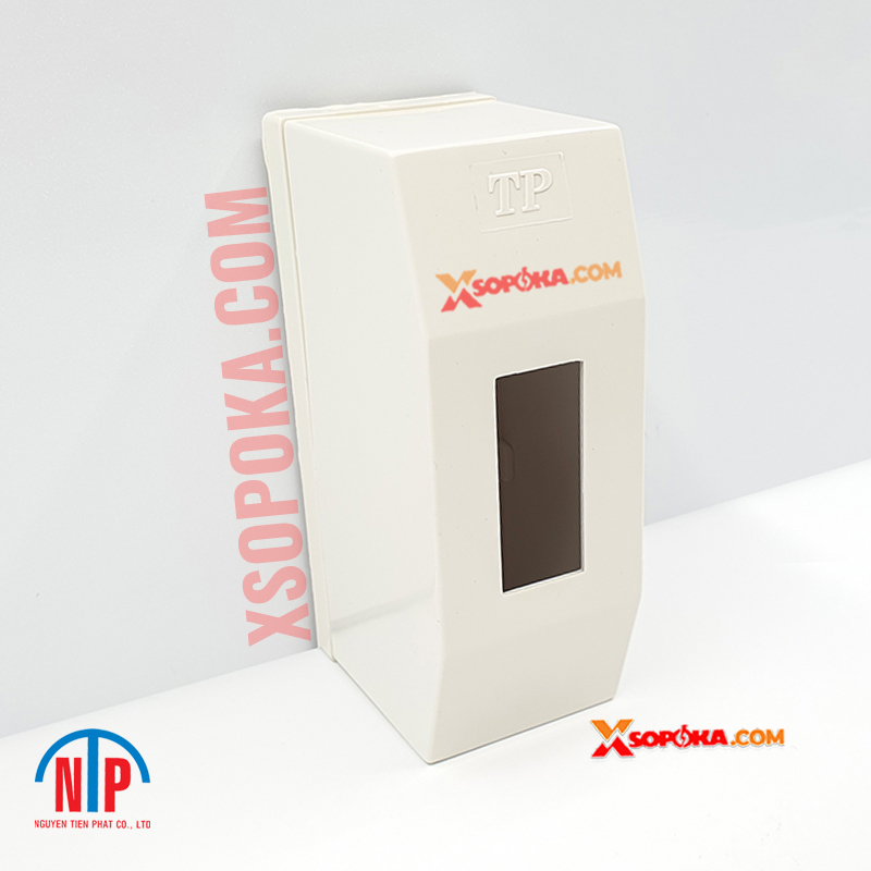 Hộp CB 1 pha 1P Tiến Phát nhựa ABS màu trắng gắn nổi cho MCB 1 tép