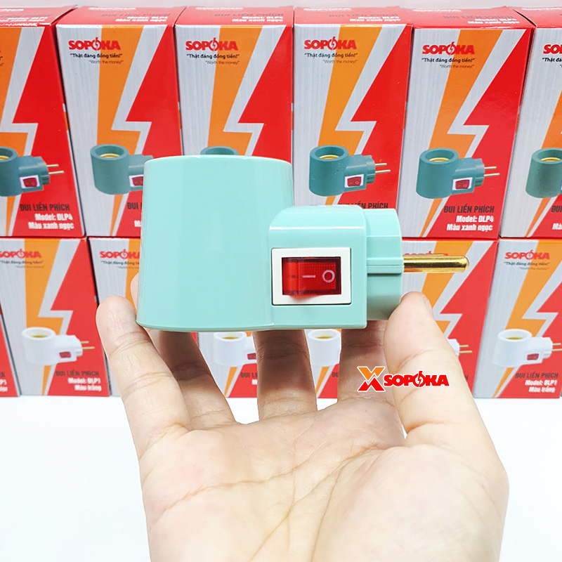 Đui Bóng Đèn Có Công Tắc Liền Phích Cắm ĐLP SOPOKA