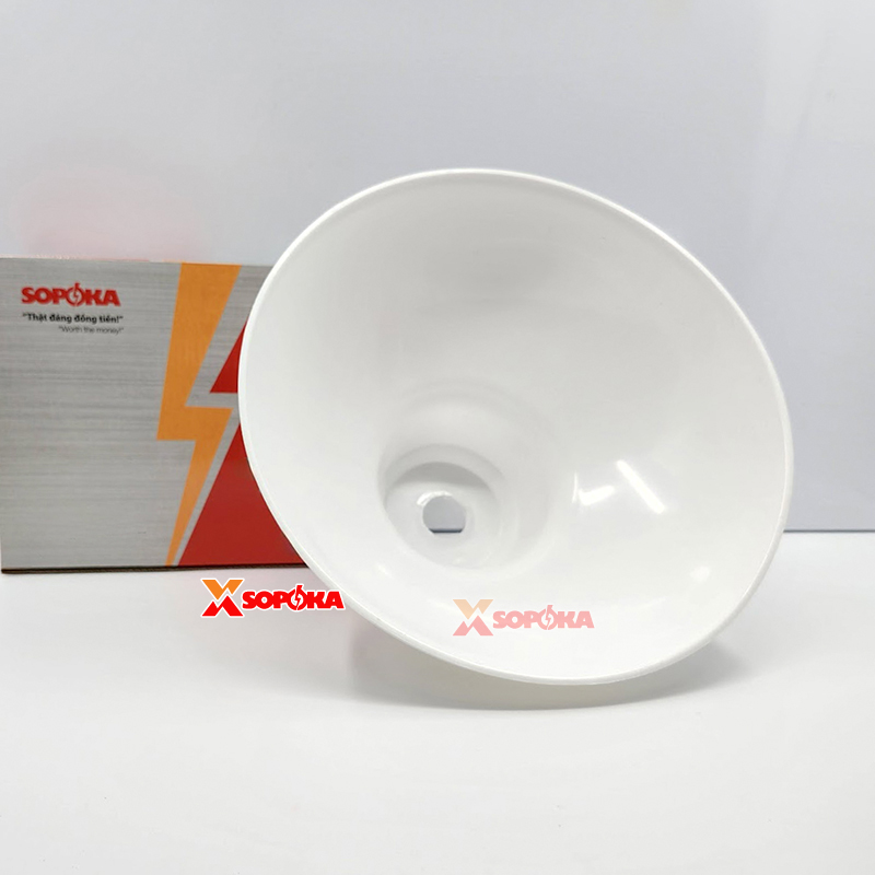 Chóa Đèn (Chao Đèn) Nhựa Có Móc Treo M300 Chống Vỡ Chống Mưa Chịu Nhiệt SOPOKA