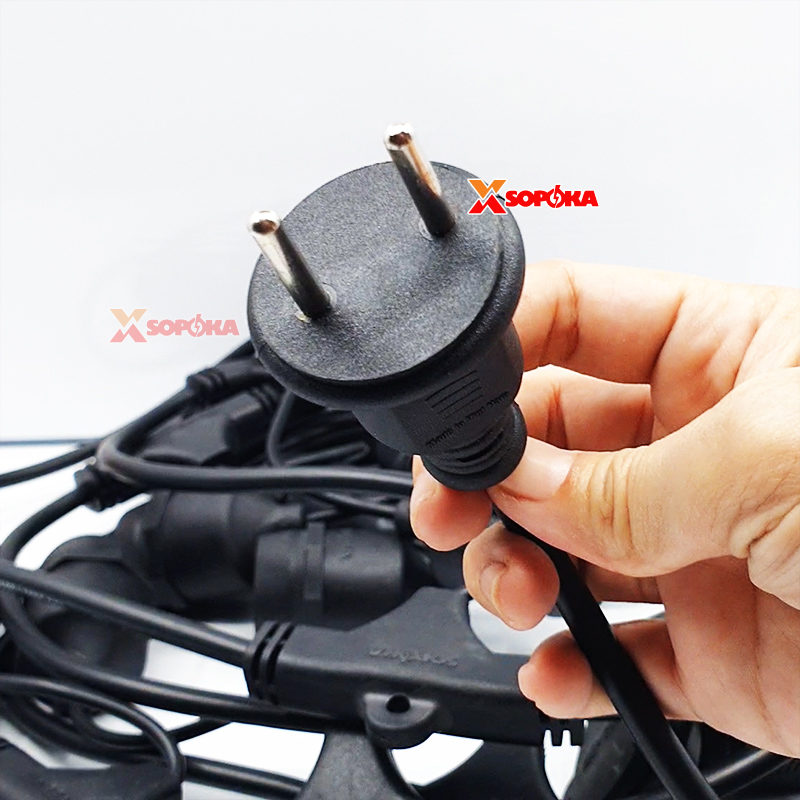 Dây Đui Bóng Đèn Trang Trí 5m 7.5m 10m Loại Thả Màu Đen SOPOKA