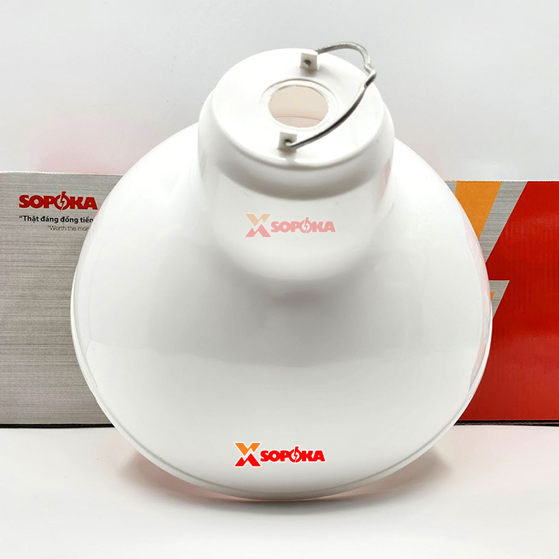 Chóa Đèn (Chao Đèn) Nhựa Có Móc Treo M300 Chống Vỡ Chống Mưa Chịu Nhiệt SOPOKA