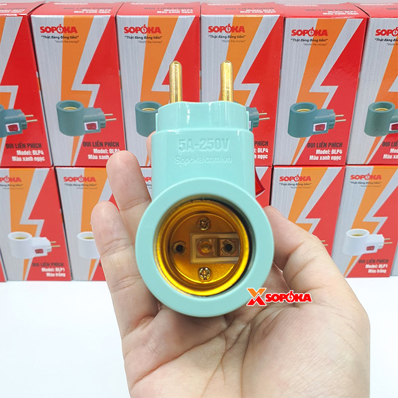 Đui Bóng Đèn Có Công Tắc Liền Phích Cắm ĐLP SOPOKA