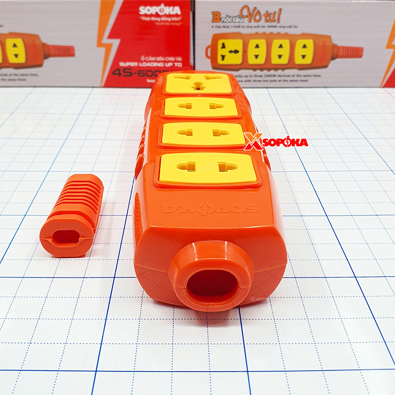 Ổ Cắm Điện 4 Lỗ Không Dây 6000W 4S-6000W SOPOKA