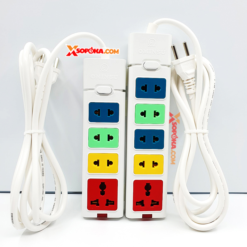 Ổ Dây 5 Cửa Dòng S 2500W 11.4A 5ST-3/5ST-5/5ST-10 OMINSU