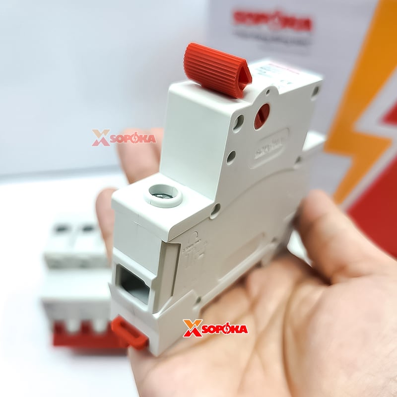 SOPOKA Cầu Dao Gạt Tay 1 Ngã 1P MS21 (dải 15A–80A)