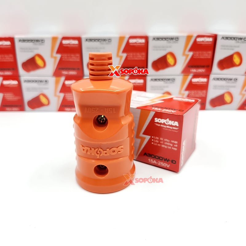 Phích Cắm Điện Âm Siêu Chịu Tải 3000W A3000W-D SOPOKA