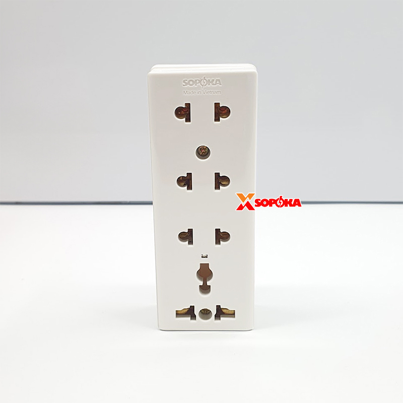 Ổ cắm điện 4 lỗ gắn tường gắn táp lô E26 SOPOKA