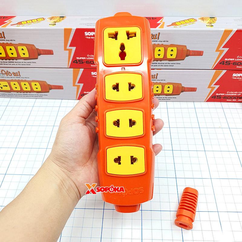 Ổ Cắm Điện 4 Lỗ Không Dây 6000W 4S-6000W SOPOKA
