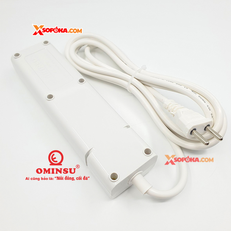 Ổ cắm điện 4 lỗ 2500W OMINSU 4ST có CB reset chống quá tải