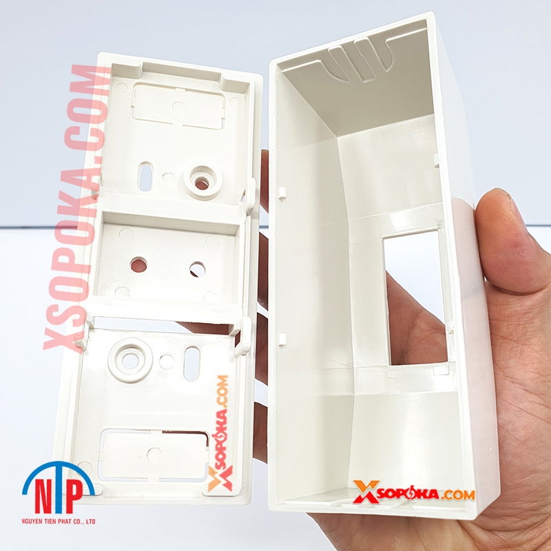 Hộp CB 1 pha 1P Tiến Phát nhựa ABS màu trắng gắn nổi cho MCB 1 tép