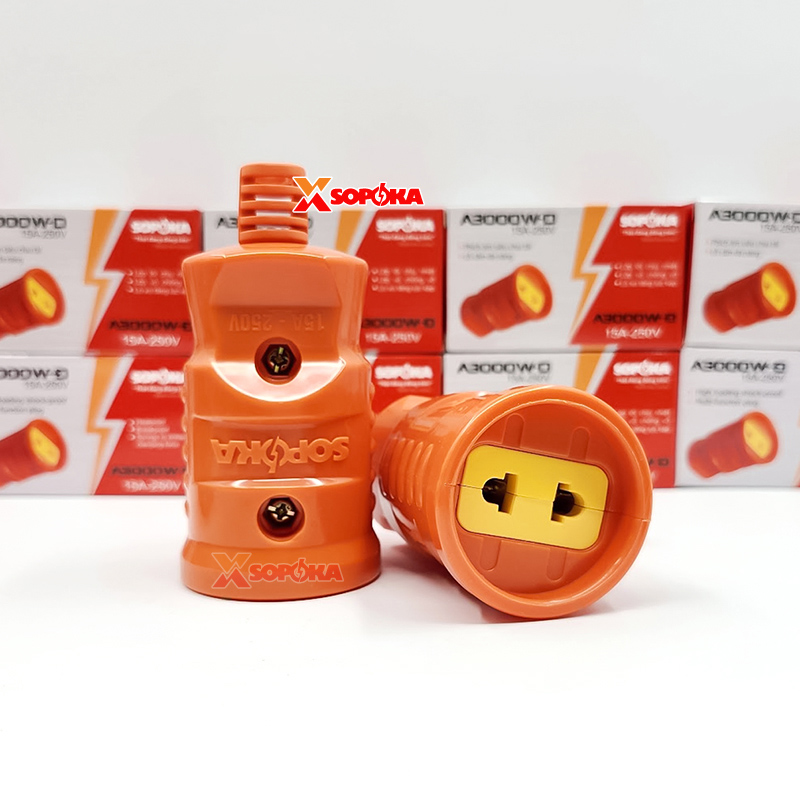 Phích Cắm Điện Âm Siêu Chịu Tải 3000W A3000W-D SOPOKA