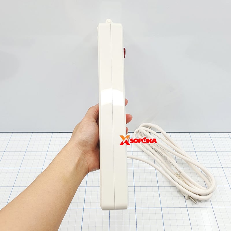 Ổ Cắm Điện 5 Lỗ Chéo Âm Lõi Sứ 2200W – Model 5L2 SOPOKA