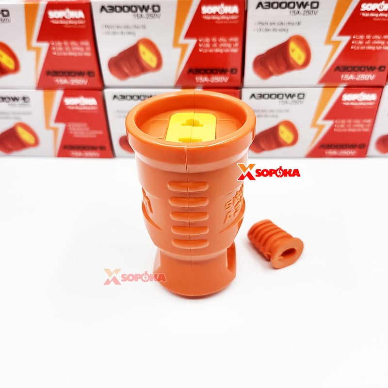 Phích Cắm Điện Âm Siêu Chịu Tải 3000W A3000W-D SOPOKA