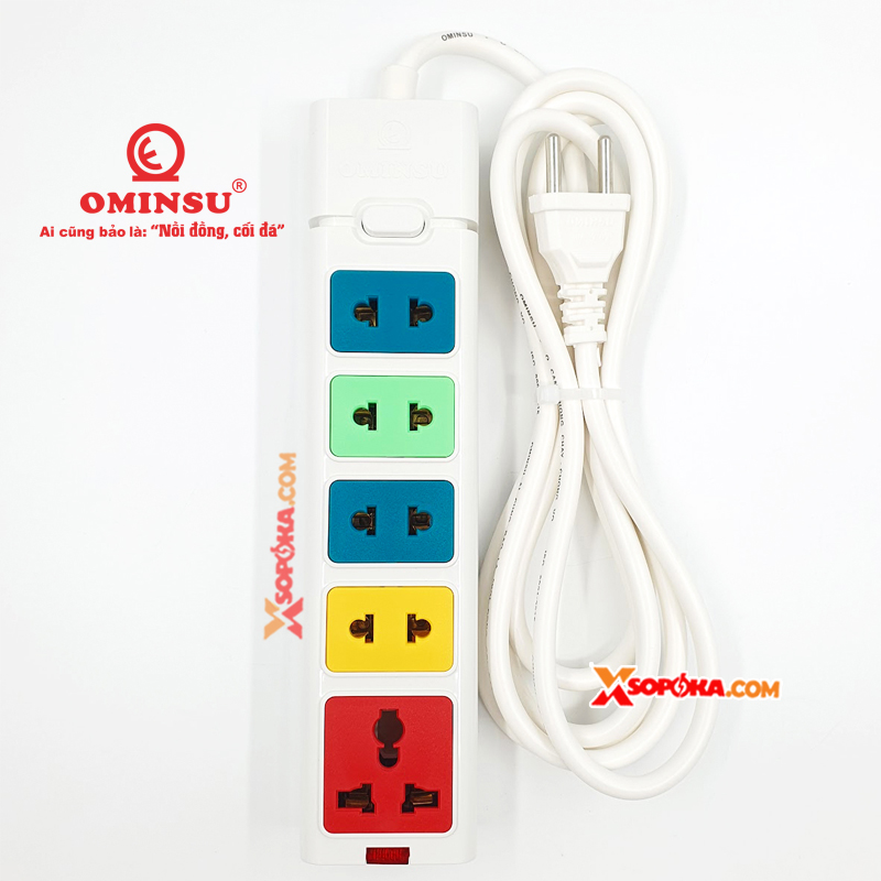 Ổ Dây 5 Cửa Dòng S 2500W 11.4A 5ST-3/5ST-5/5ST-10 OMINSU