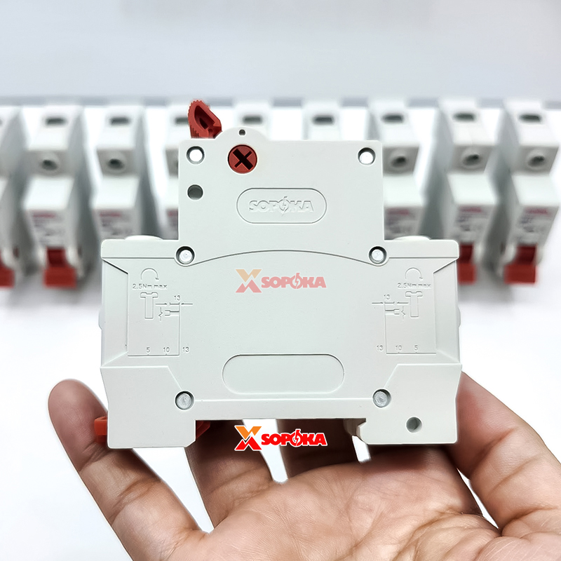 SOPOKA Cầu Dao Gạt Tay 1 Ngã 1P MS21 (dải 15A–80A)