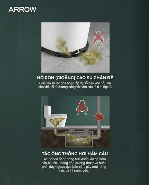 Cách Xử Lý Bồn Cầu Bị Hôi Triệt Để & Nâng Cấp Không Gian Cùng ARROW