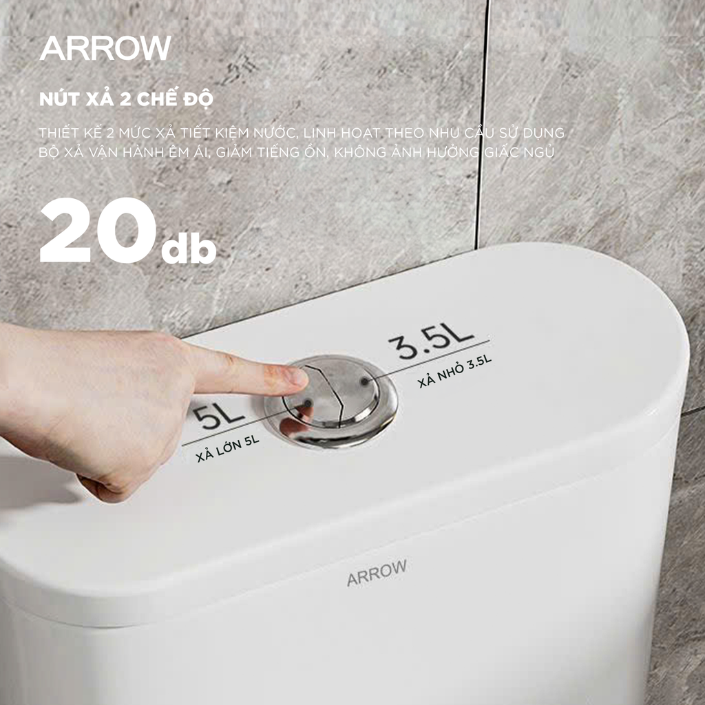 Bồn cầu một khối Arrow AG1003M/AG1003