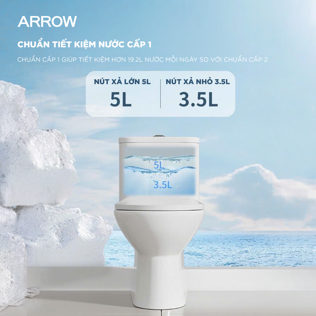 Bồn cầu một khối Arrow AG1003M/AG1003