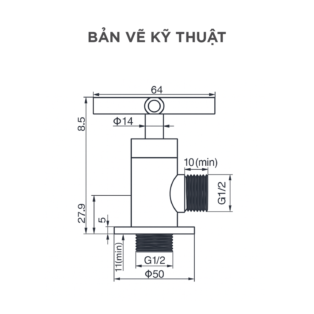 Vòi Lavabo Lạnh Arrow AHGQ35001MCP