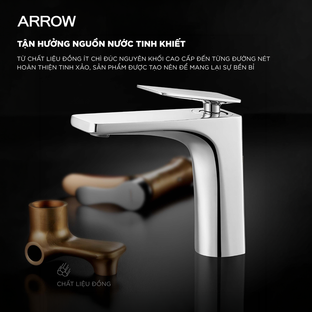 Vòi lavabo nóng lạnh Arrow AMP11856