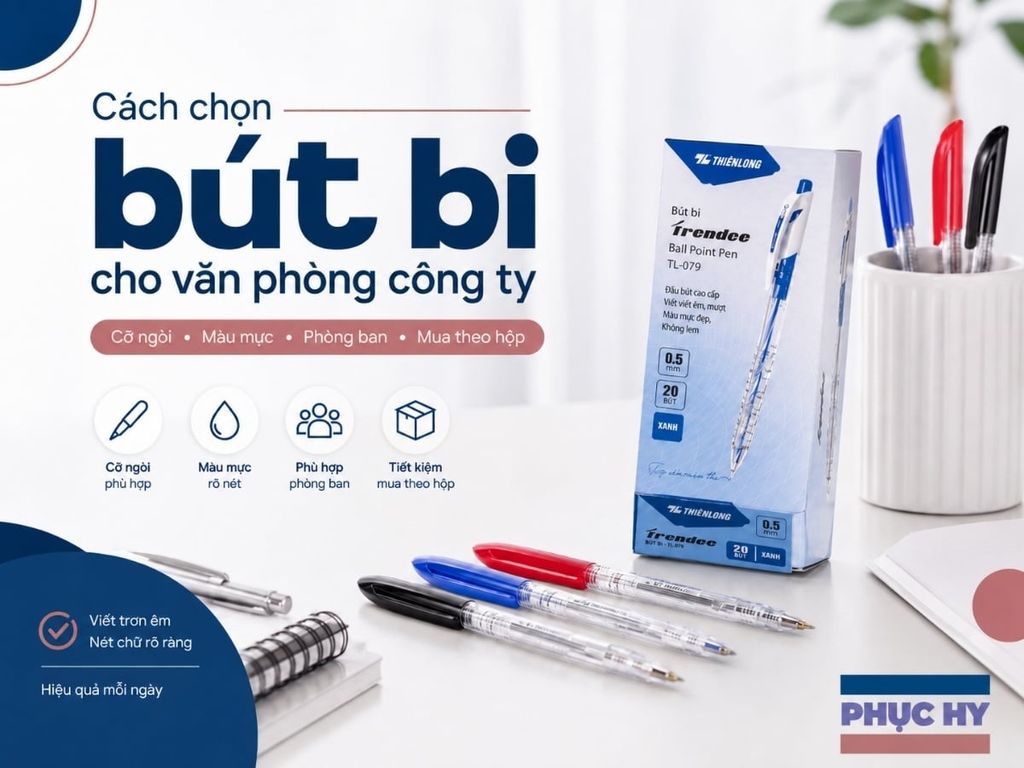 Cách chọn bút bi cho văn phòng công ty