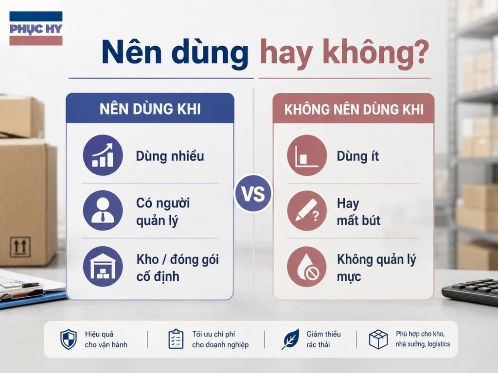 Khi nào nên dùng bút lông dầu refill cho doanh nghiệp