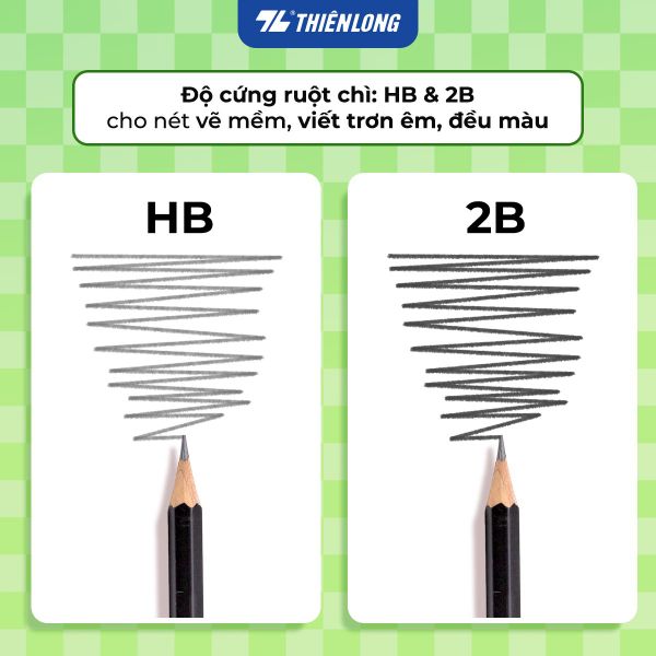Đặc điểm nổi bật của bút chì HB - 2B Strive Thiên Long