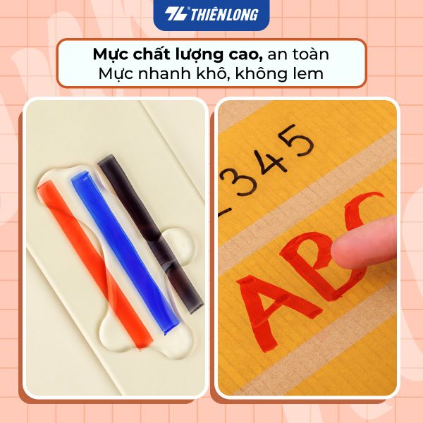 Bút lông dầu PM-07 màu đen đỏ xanh