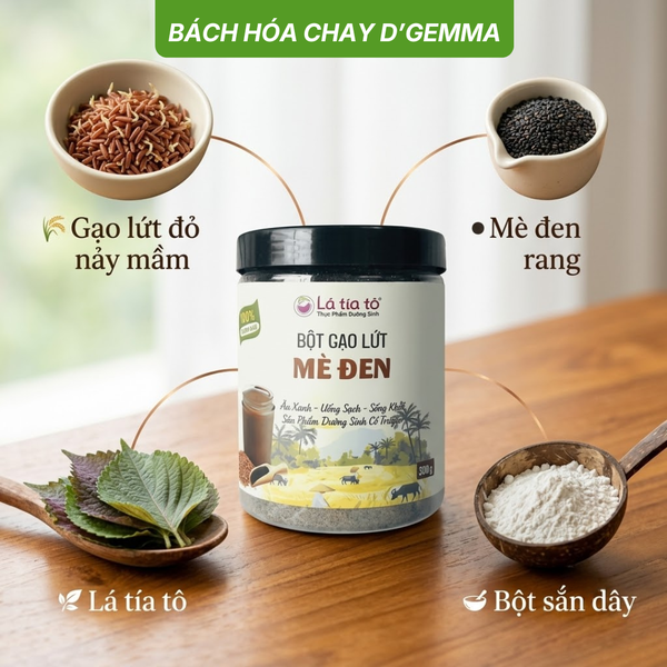 10 tác dụng của bột gạo lứt mè đen