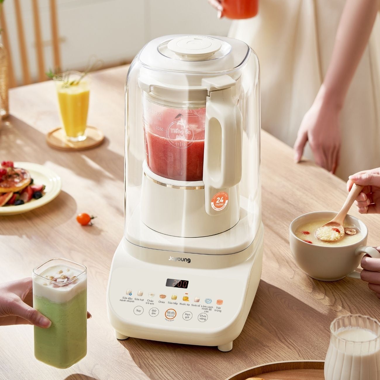 Máy nấu sữa hạt JHSB-602 1.5L, nấu sữa ngon mịn
