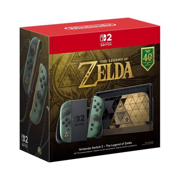 Máy Nintendo Switch 2 The Legend of Zelda 40th Anniversary Edition
